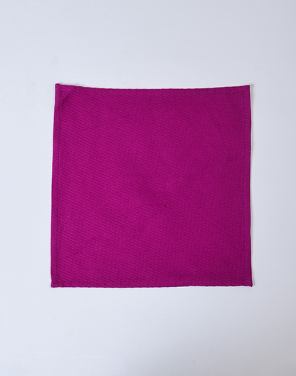 Purple Waffle Face Towel
