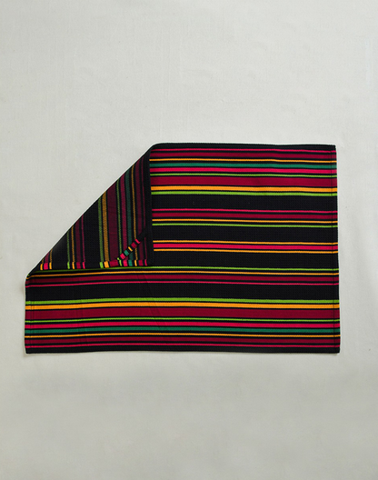 Multicolor waffle hand towels