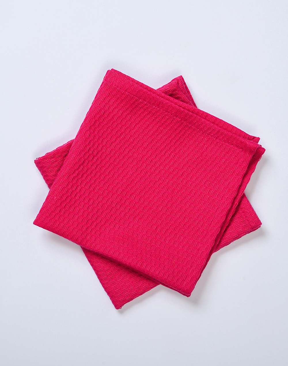 Pink Waffle Face Towel