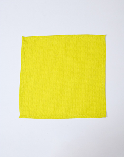 Blue & Yellow Waffle Face Towels