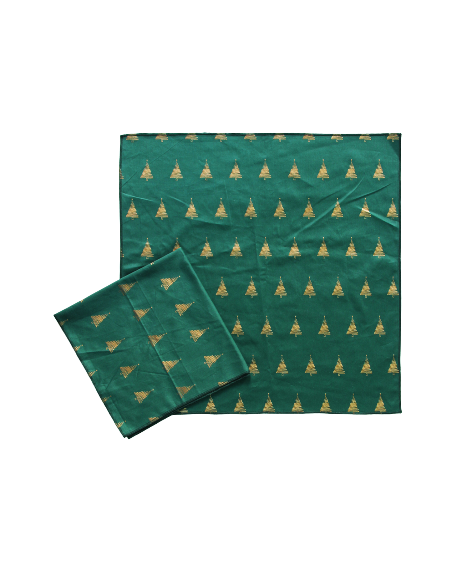 Christmas Fabric Gift Wraps and 3D Charms - Set of 5