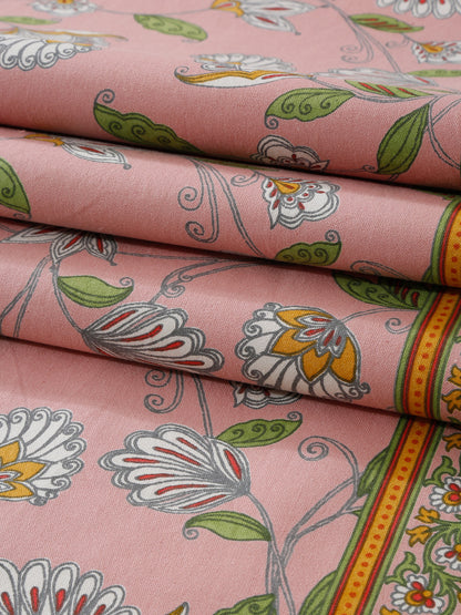 Pink Floral Decorative Table Runner
