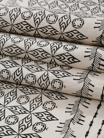White Printed Center Table Runner
