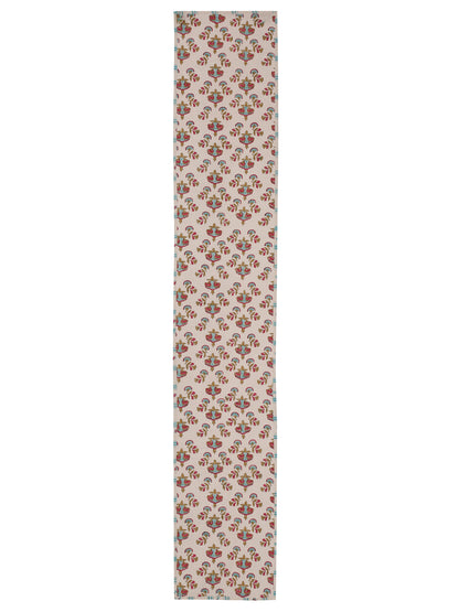 Pink Floral Decorative Reversible Table Runner
