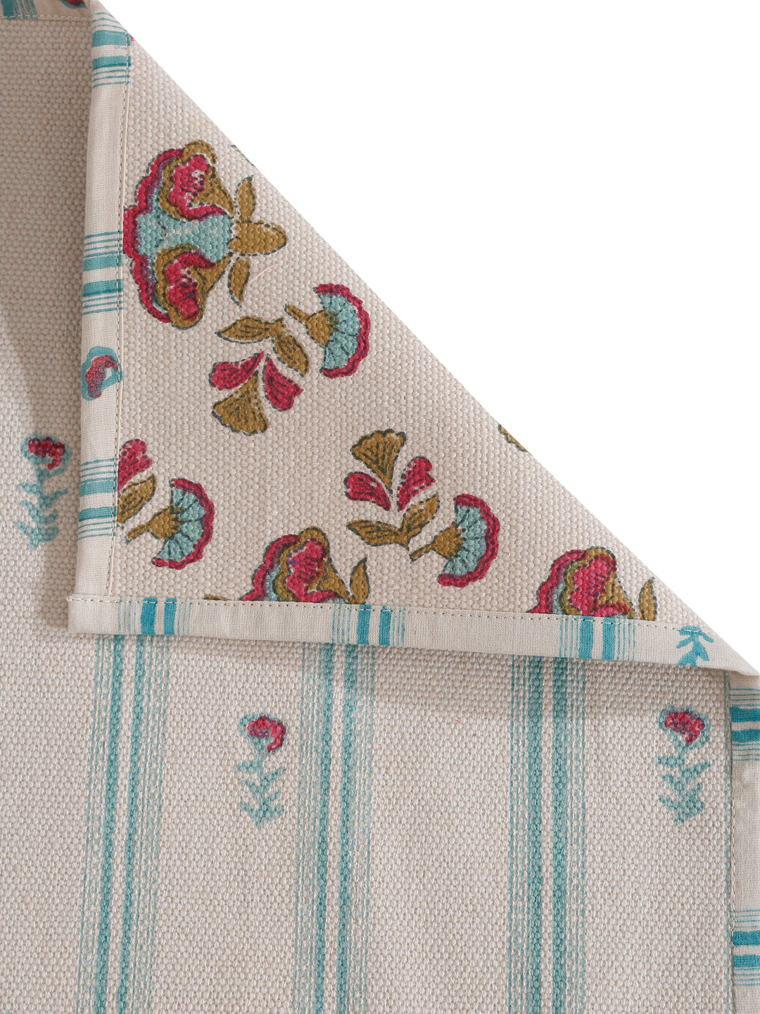 Pink Floral Decorative Reversible Table Runner