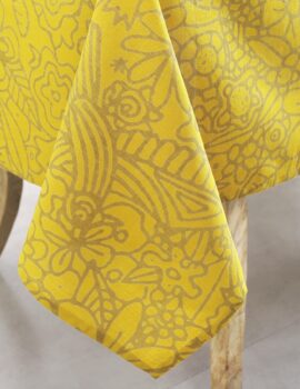 Yellow 62X100 Table Cover 1pcs
