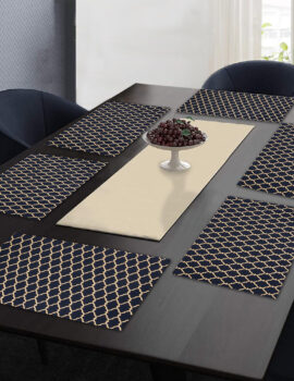 Blue Sheeting 13X19 Tablemat Set of 6