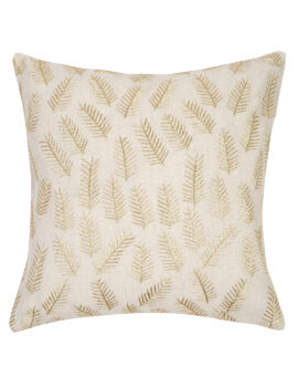 Gold Cotton Flex 16X16  Cushion Cover set of 2