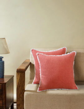 Pink Terry 18X18  Cushion Cover set of 2