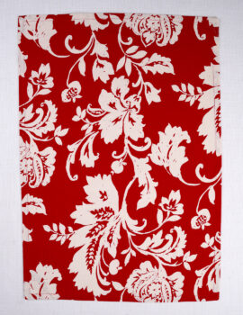 Red Cotton Floral Printed 18×26 Inch Kitchen Towel Set Of 3
