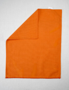 Orange Cotton Solid Plain 16×20 Inch Kitchen Towel Set Of 2