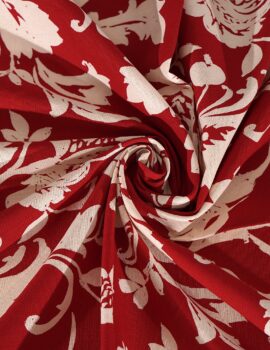 Red Color Cotton Fabric Printed Table Cover Size- 60″x90″