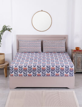 King Size Bedsheet with 2 pillow cover