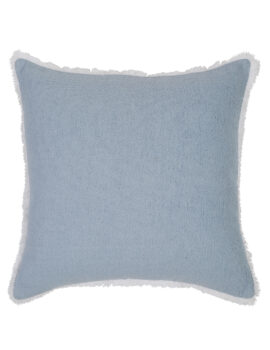 Light blue terry 18×18 cushion cover set of 2