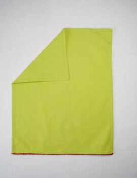 Lime Green  Cotton Solid Plain 16×20 Inch Kitchen Towel Set Of 3