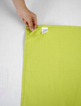 Lime Green  Cotton Solid Plain 16×20 Inch Kitchen Towel Set Of 3