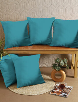 Blue Cotton 16×16 Inch Cushion Cover