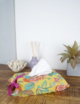 Multicolor Cotton Floral Printed 11×7 Inch Tissue Box Cover