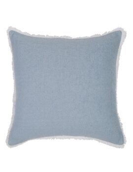 Light blue terry 18×18 cushion cover set of 2