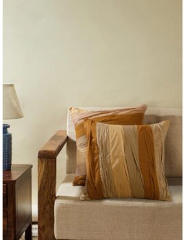 Brown Voile 18X18  Cushion Cover set of 2