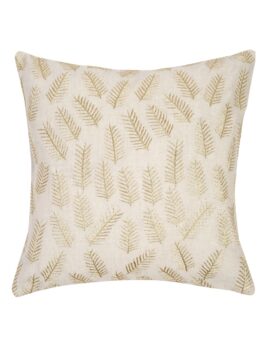 Gold Cotton Flex 16X16  Cushion Cover set of 2