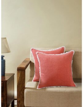 Pink Terry 18X18  Cushion Cover set of 2