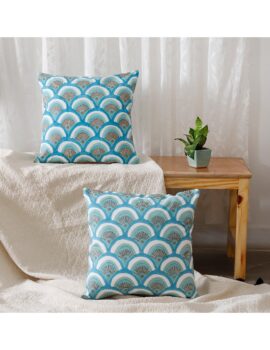 Sky Blue Canvas 16X16  Cushion Cover set of 2