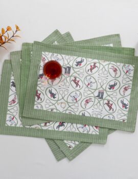 Green Canvas 13X19 Tablemat Set of 6