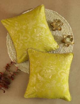 Mustard Cushion Printed 16×16 Cushion Cover Single Piece