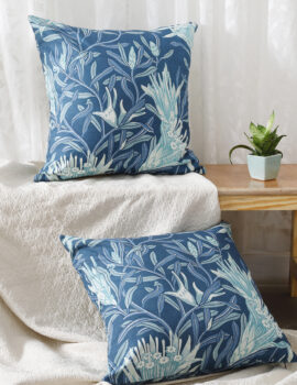 Blue Linen 20X20  Cushion Cover set of 2