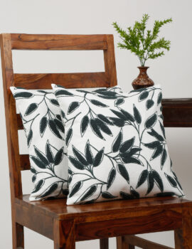 Foliage Fill Cotton cushion cover set of 2