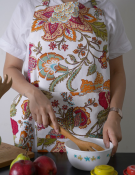 MultiColor Cotton Floral Printed Free Size Apron