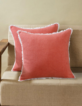 Pink Terry 18X18  Cushion Cover set of 2