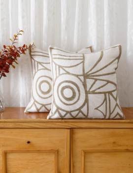 White Linen 20X20 Cushion Cover Set of 2