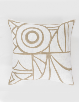 White Linen 20X20 Cushion Cover Set of 2