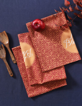 Brown Cotton 18×26 Inch Kitchen Towel Set Of 3