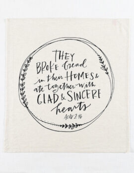 Black Cotton Quote Printed 26×28 Inch Kitchen Towel Set Of 3