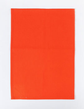 Orange Cotton Solid Plain 12×18 Inch Kitchen Towel Set Of 6