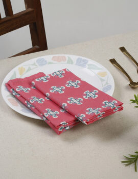 Pink Sheeting 16×16 Napkin Set of 4