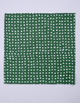 Green Linen Polka Dot 10×10 Inch Napkin Set Of 6