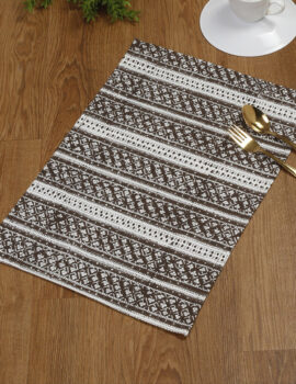 Brown Canvas 13X19 Placemat Set of 4