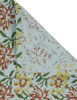 Aqua Floral Jaal 13×19 Table Placemat Set of 4