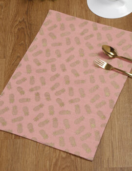 Pink Pineapple 13×19 Placemat Set Of 4