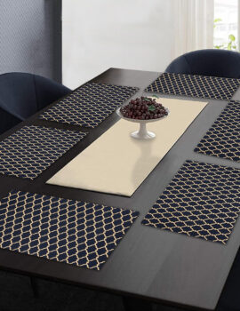 Blue Sheeting 13X19 Tablemat Set of 6