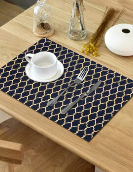 Blue Sheeting 13X19 Tablemat Set of 6