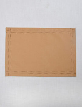 Beige Cotton Solid Plain 13×19 Inch Placemat Set Of 6