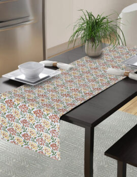 Multicolor Canvas Fabric Printed Table Runner Size- 14″X70″