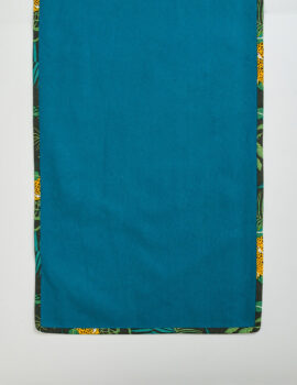 Teal Color Cotton Fabric Solid Table Runner Size- 13″X70″