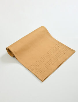 Beige Color Cotton Fabric Solid Plain Table Runner Size- 14″X72″