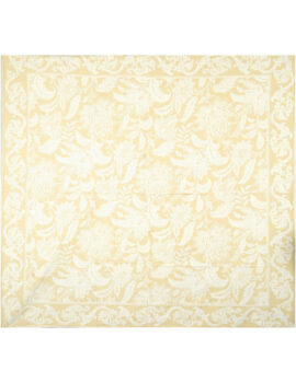 Beige Color Cotton Fabric Printed Table Cover Size- 60″X60″